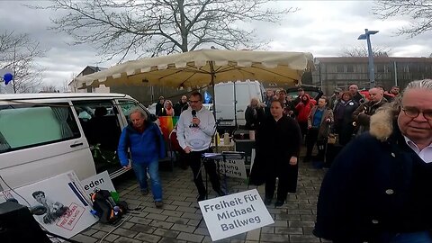 Ralf Ludewig in Stuttgart vor der JFA Stammheim am 12.03.2023