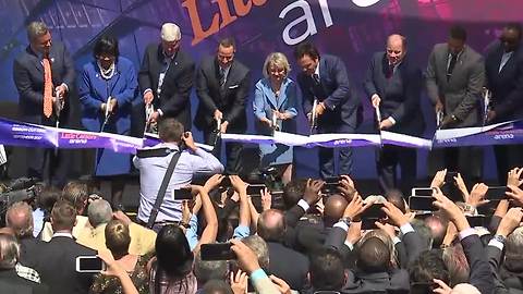 Ribbon cutting at Little Caesars Arena