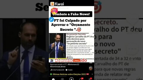 Urgente ! PT foi o culpado por aprovação do orçamento secreto que Bolsonaro vetou