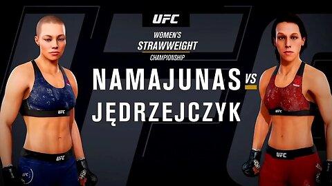 EA Sports UFC 3 Gameplay Joanna Jędrzejczyk vs Rose Namajunas