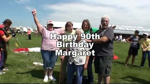 90-year-old woman goes skydiving for her birthday!