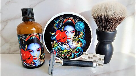 Geisha set by Pinnacle Grooming, Mühle R89 with Gillette Nacet blade.