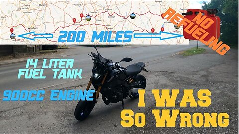 200+ Miles! Fuel CHALLANGES On Yamaha MT09SP How Far Can I GET (E5 Fuel)