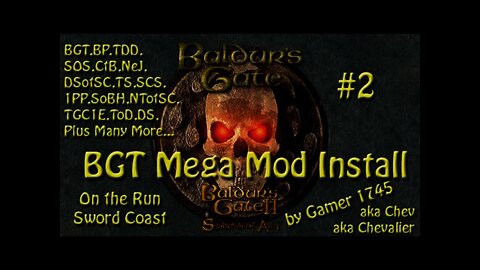 Let's Play Baldur's Gate Trilogy Mega Mod Part 2 - On the run on the Sword Coast