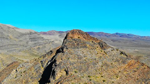 Flying up the Face of a Mountain Summit in Pahrump, Nevada's Last Chance Range