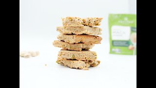 Maca Pistachio Dessert Bars - Vegan, Gluten Free