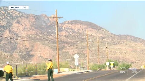 Firefighters conducting aggressive aerial assault on Bighorn Fire