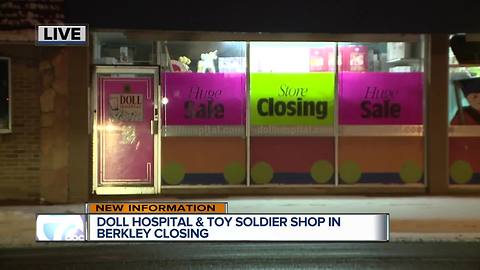 Doll Hospital & Toy Soldier Shop in Berkley closing