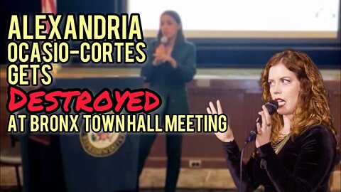 Alexandria Ocasio Cortez gets DESTROYED at Bronx Town Hall Meeting! Chrissie Mayr Reacts!