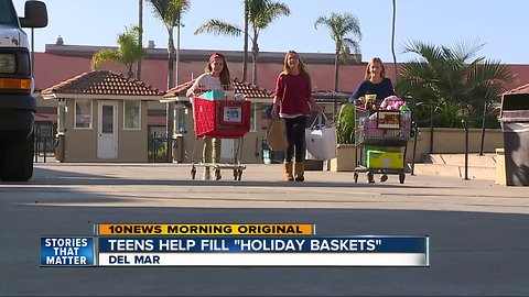 Teens help CRC fill Holiday Baskets