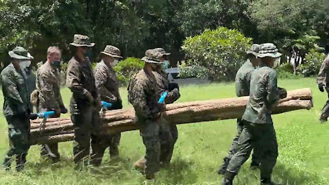 Cobra Gold: U.S., Royal Thai Marines Construct Counter-Mobility Obstacle