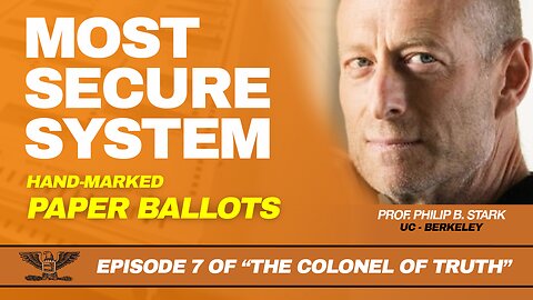 (Part 2) Professor Stark from UC - Berkeley Discusses Secure Voting