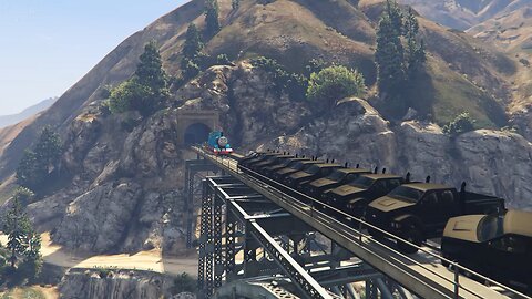 The Incredible Hulk Stop The Train In GTA5