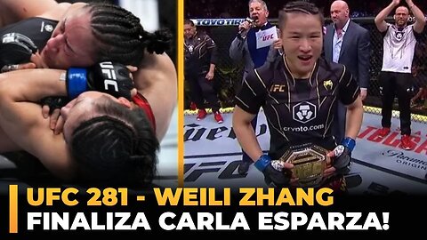 WEILI ZHANG FINALIZA CARLA ESPARZA E RECONQUITA CINTURÃO!