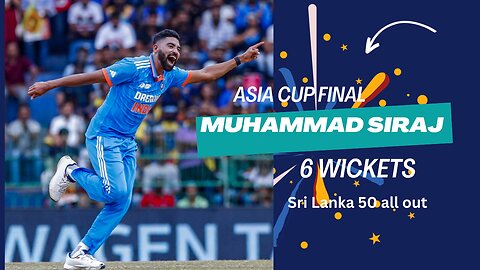 Siraj wickets Asia Cup 2023 final vs Sri Lanka