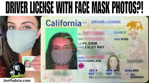 Woman Gets Drivers License with Face Mask Photo