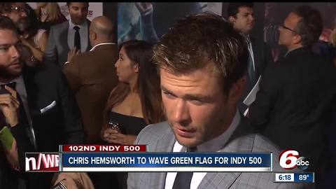 'Avengers' star Chris Hemsworth to wave green flag at Indy 500