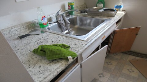 Countertop Installation, New Stainless Steel Sink GOD BLESS AMERICA!!! , Delta Faucet, P-Trap and SOOOO Much More!!!!