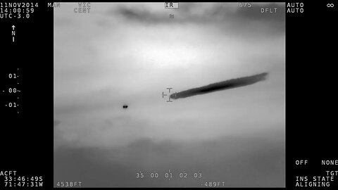 Short Clip of Object Appearing as Two - November 11, 2014, Chilean Navy Helicopter UFO Encounter