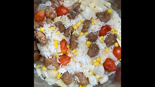 Instant Pot Italian Sausage Recipe with Jasmine Rice