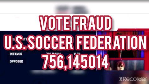 EVEN IN SOCCER ! THEY USE FAKE ELECTIONS!