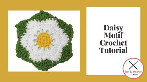 Motif of the Month July 2013: Floral Daisy Motif Crochet Tutorial