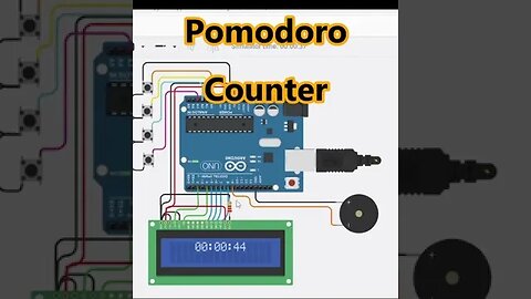 Arduino Pomodoro Counter - Productivity Hacking on Tinkercad