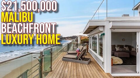 Tour $21,500,000 Malibu Beachfront Home