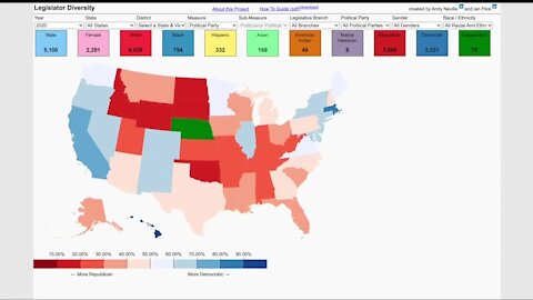 New website compares state's demographics to legislature representation