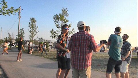 Techno Music Festival Street Preaching - Toronto, Canada - Street Preacher Kerrigan Skelly