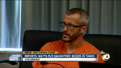 Reports: Watts put daugthers' bodies in tanks