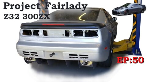 Rear Tow Hook & Licence Plate Holder. Project Fairlady Z32 300zx Twin Turbo, Ep:50