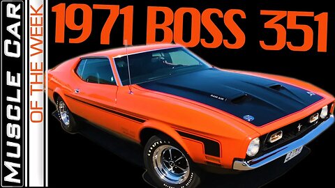 1971 Ford Mustang BOSS 351 - Muscle Car Of The Week Episode 292 V8TV