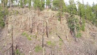 Drone video shows Wallow Fire burn scar in eastern Arizona