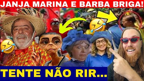 JANJA E MARINA SAI NO TAPA LULA TENTA SEPARAR E APANHA TENTE NÃO RIR....