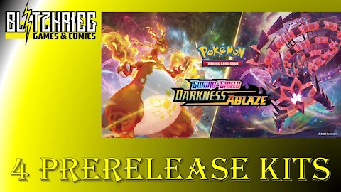 Pokemon Sword & Shield Darkness Ablaze Social Distancing Bundle 4 Prerelease Kits Opening #5