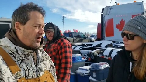 Coutts- Milk River Border Blockade Update Feb 13, 2022 | IrnieracingNews