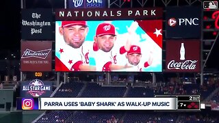 Nationals OF Parra uses 'Baby Shark' as walk-up music