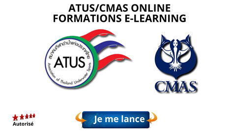 ATUS CMAS E-LEARNING avec ATUS, Confédération mondial des activités subaquatique Thaïlande