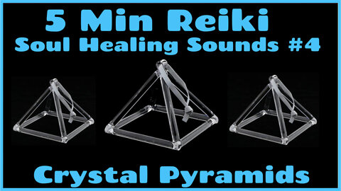 Reiki l Crystal Pyramids 3 Sizes l 5 Min Reiki Session l Healing Hands Series