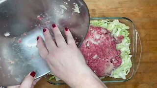 Hamburger and Cabbage Casserole