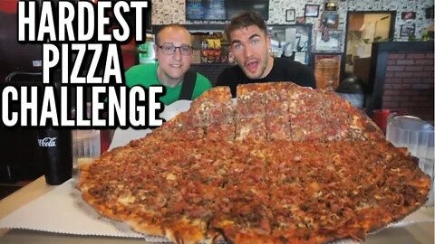 Deathly $100 Pizza Challenge (16LB) in Columbus Ohio | The Hardest Pizza Challenge Ever! | ManVFood