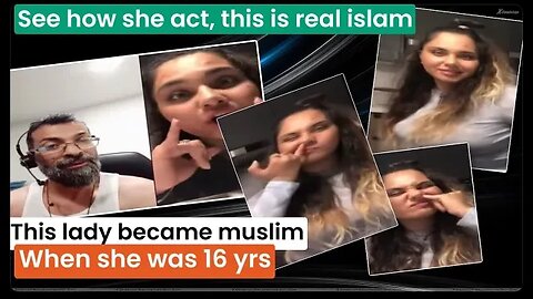 muslima gone crazy and acting like funny Ahmad exmuslim and muslim lady