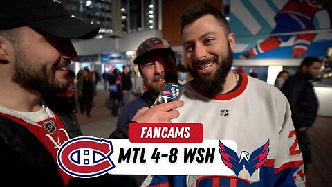 ILS ONT ABANDONNÉ ! | MTL 4-8 WSH | FANCAM