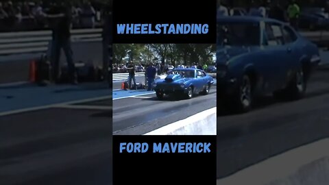 Wild Wheelstanding Ford Maverick Pro Stock! #shorts