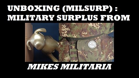 UNBOXING 168: Mike's Militaria. Italian NC4-09 Ballistic Vest With Plates, Soft Armor, Carrying Bag