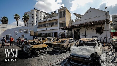 Footage Shows Destruction After Deadly Gaza Hospital Compound Blast | WSJ News