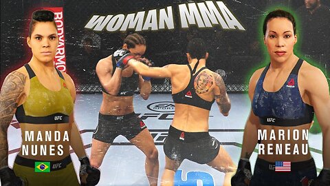 Mixed Wrestling || Amanda Nunes Vs. Marion Reneau - Woman Mma || Femdom