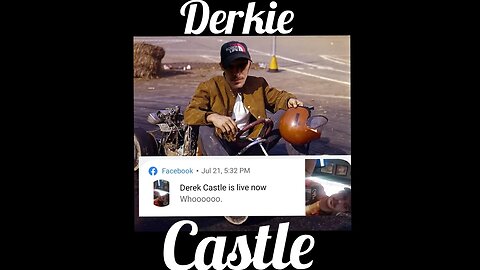 Derek Derkie Castle Facebook live Go Kart Mechanic #derkieverse #sbaw #derkie #white