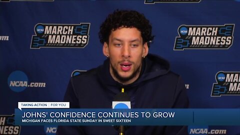 Brandon Johns Jr.'s confidence continues to grow